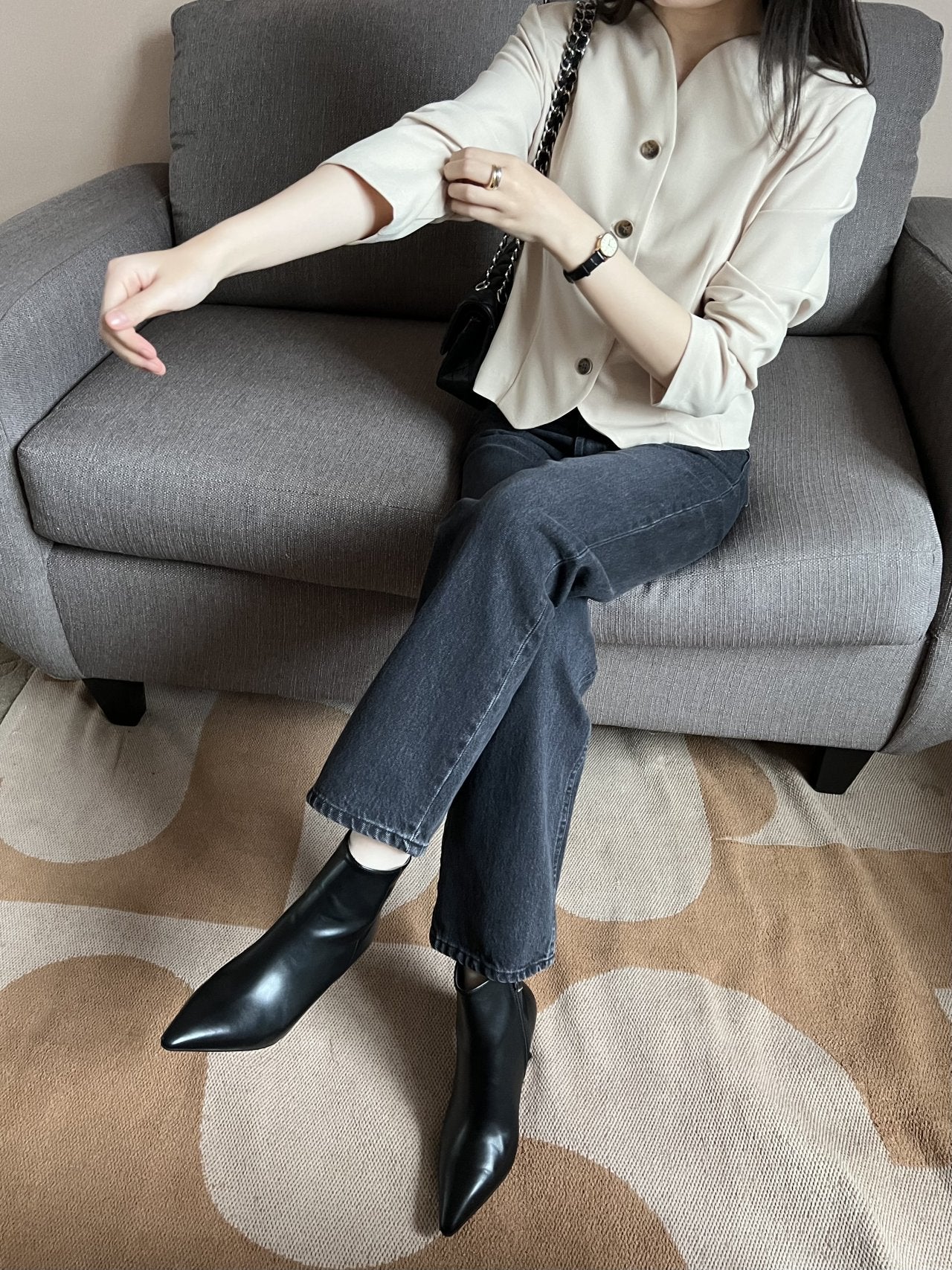 7cm Stiletto ankle boots