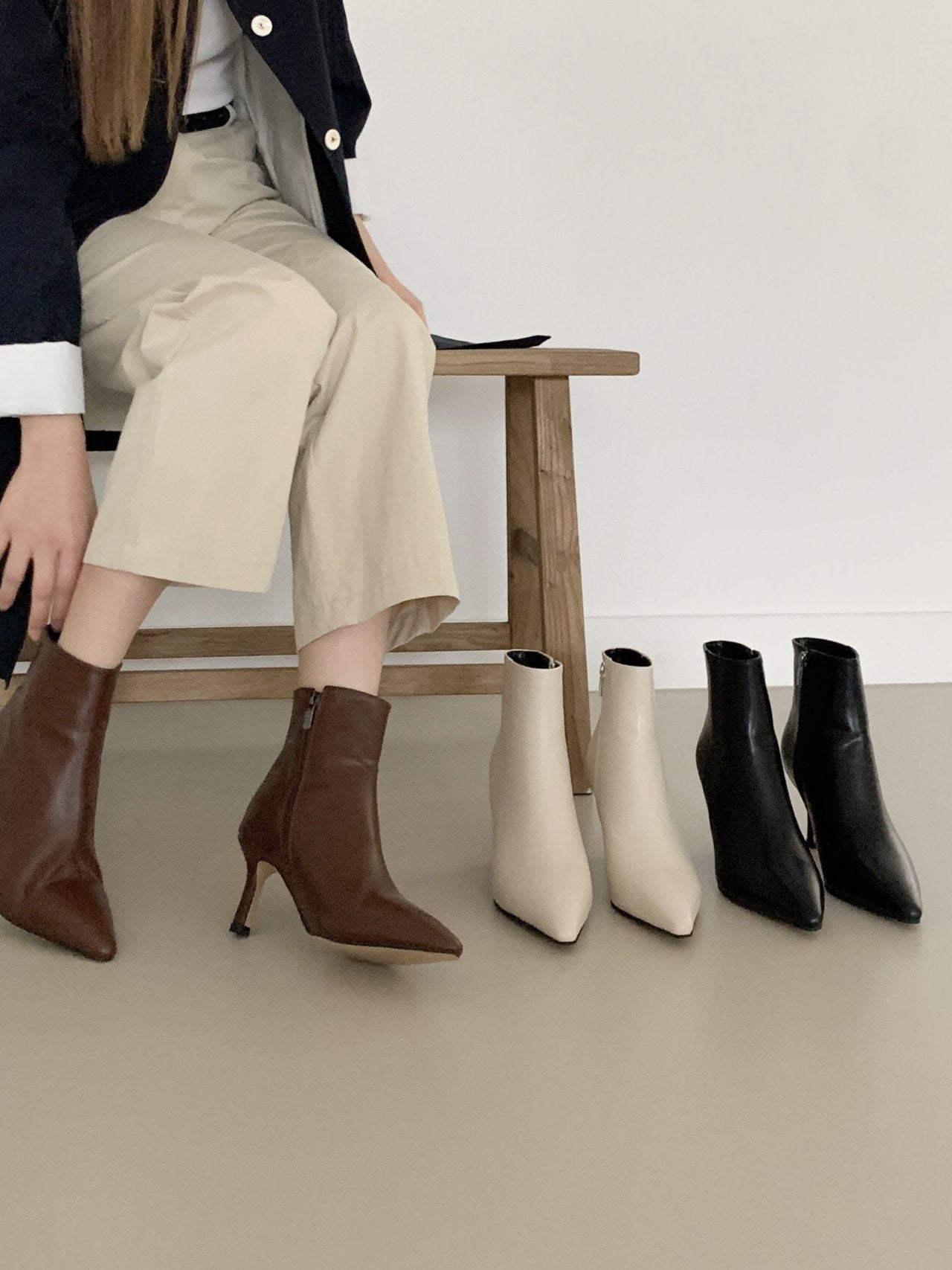 7cm Stiletto ankle boots