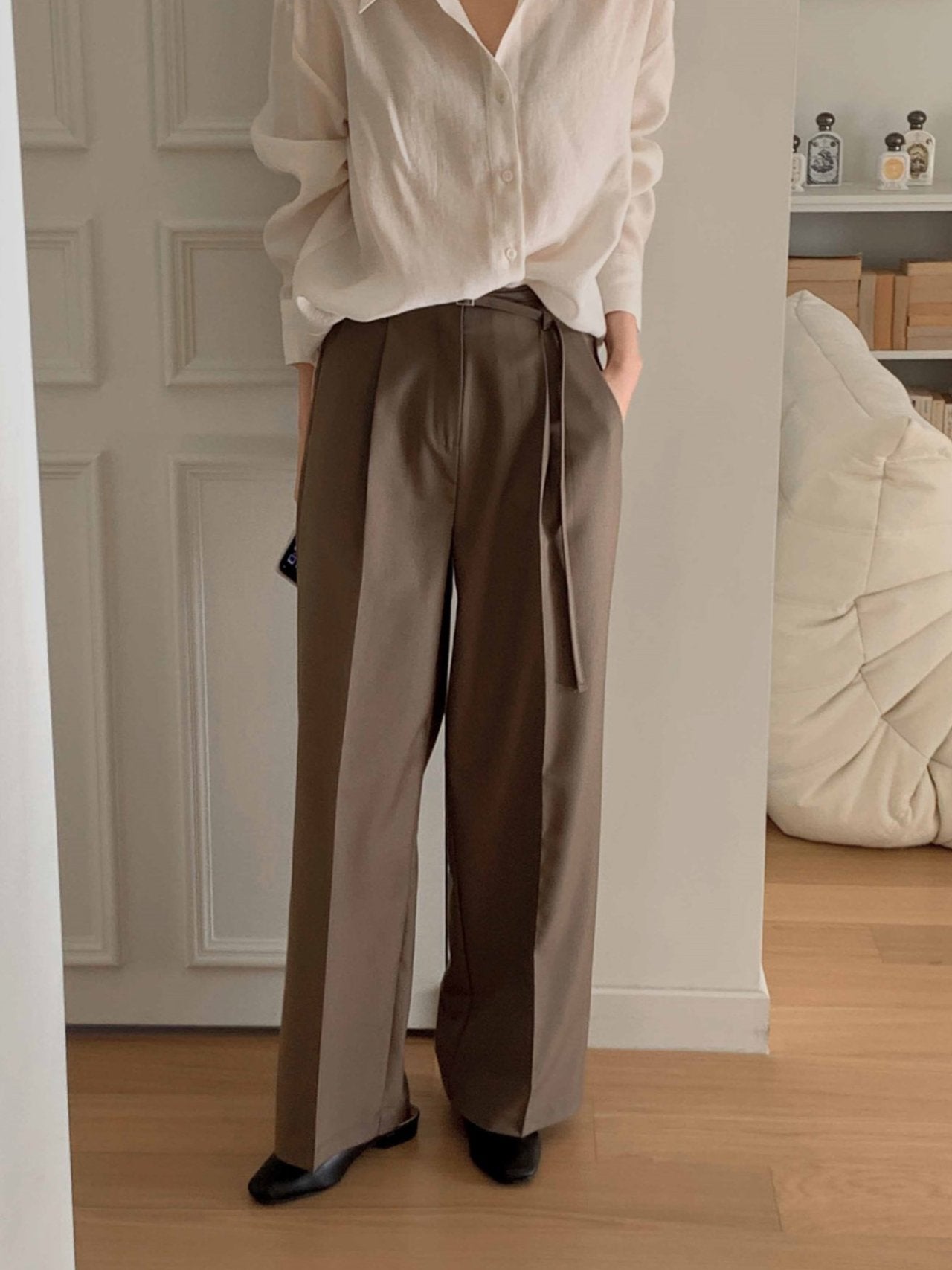 Dining Belt Slacks-2col