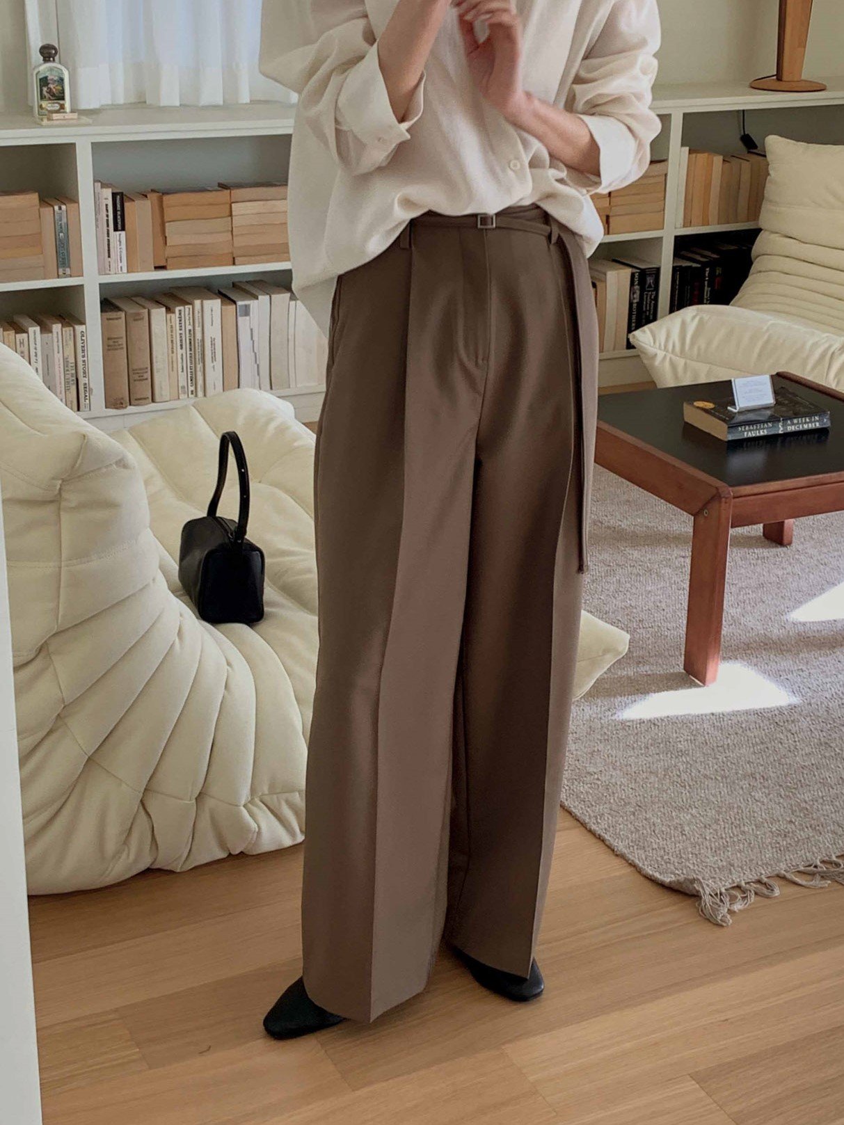 Dining Belt Slacks-2col