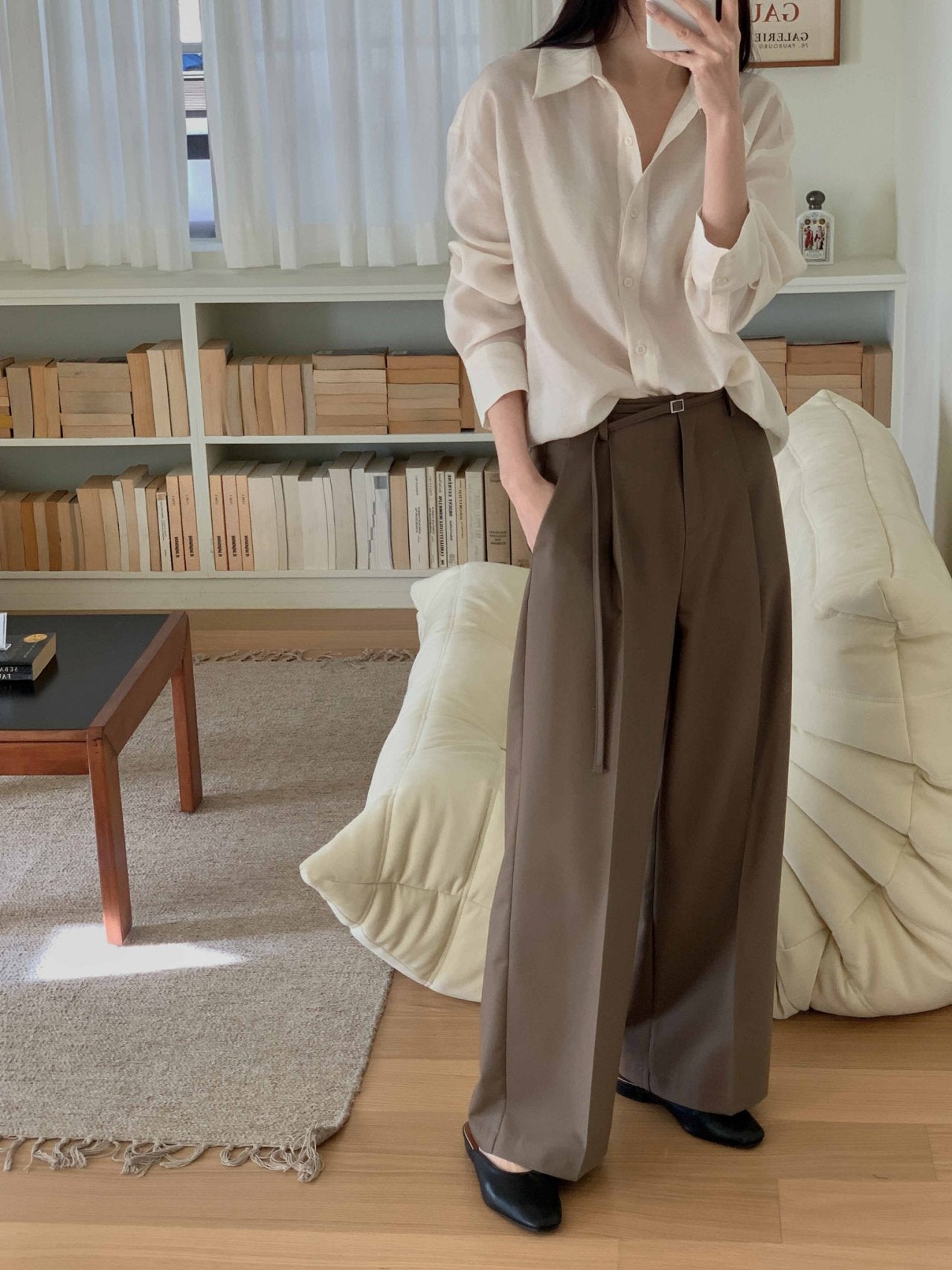 Dining Belt Slacks-2col