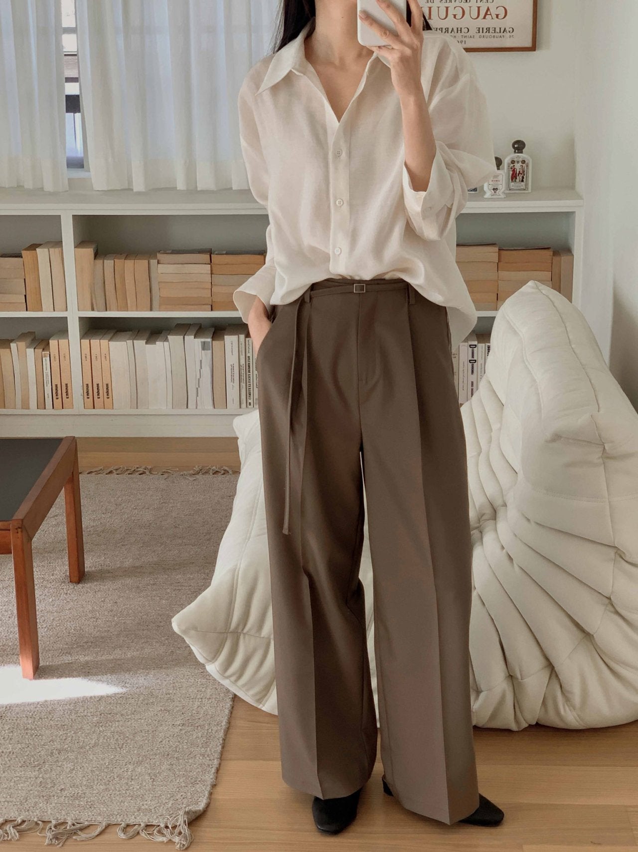 Dining Belt Slacks-2col