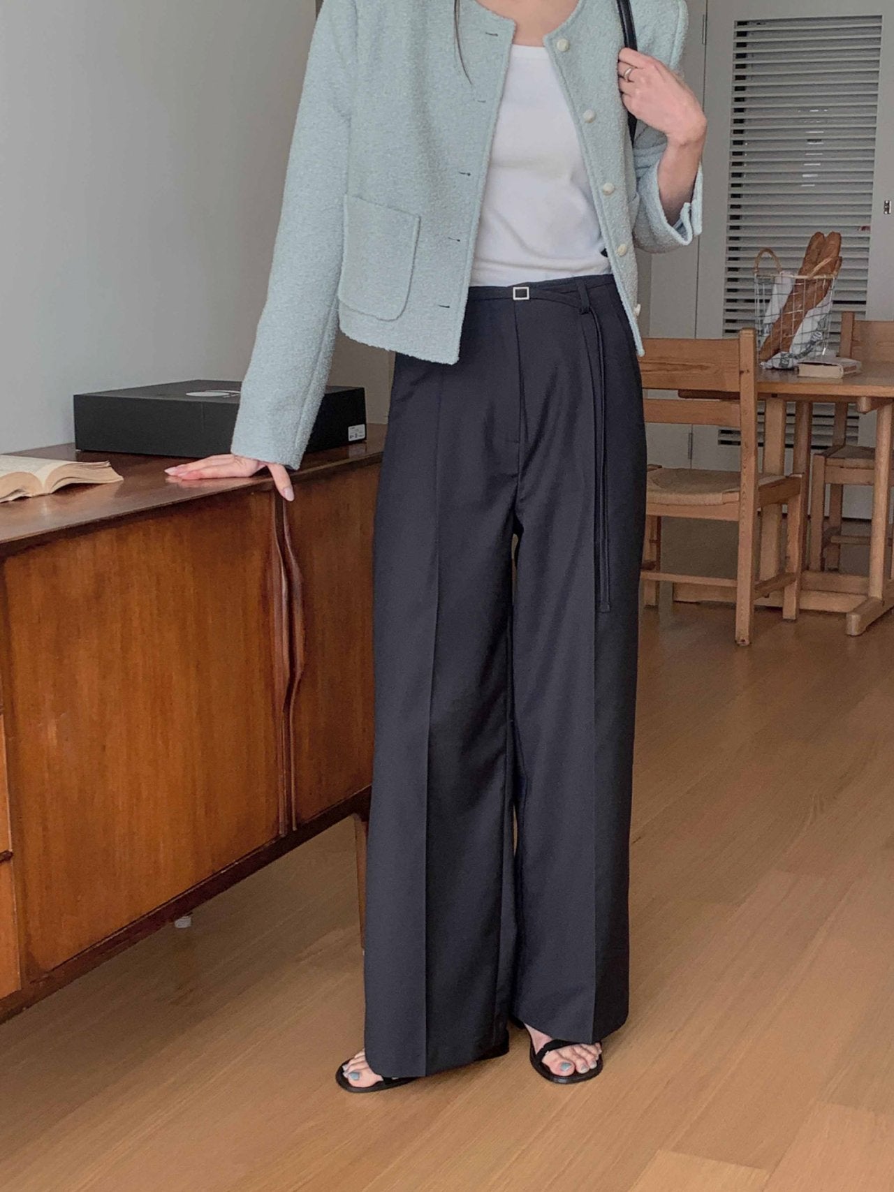 Dining Belt Slacks-2col