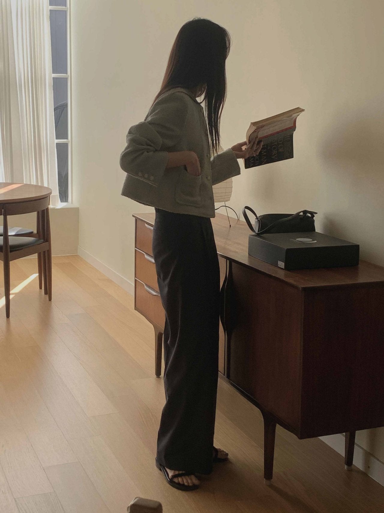 Dining Belt Slacks-2col