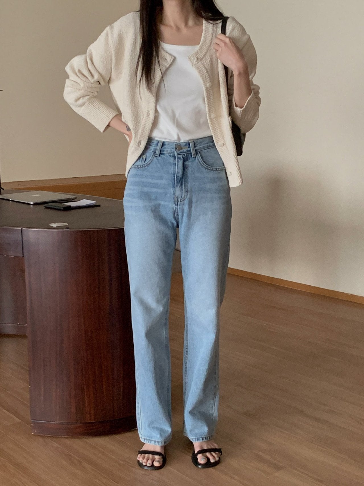 Burton tweed cardigan-2col