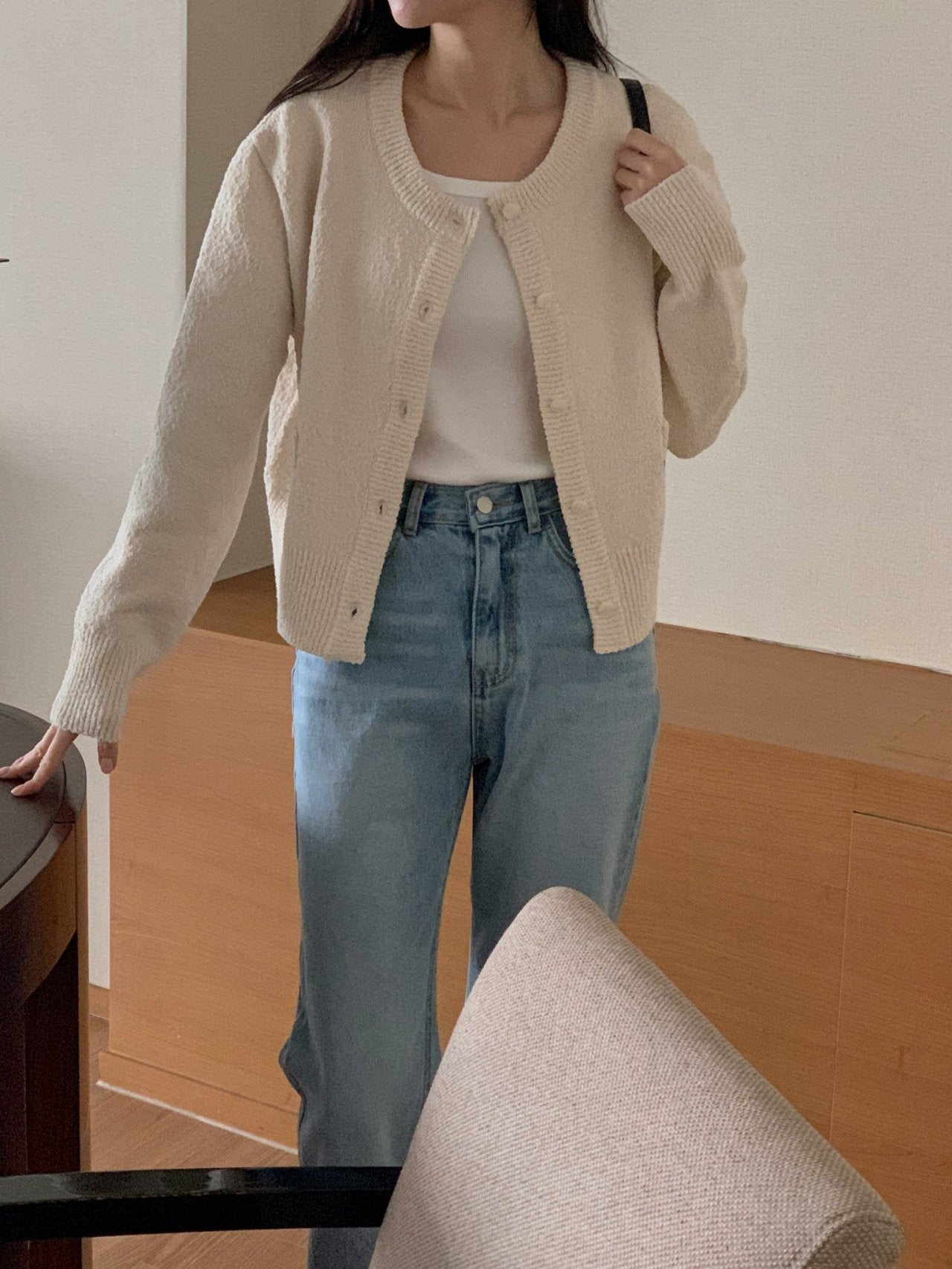 Burton tweed cardigan-2col