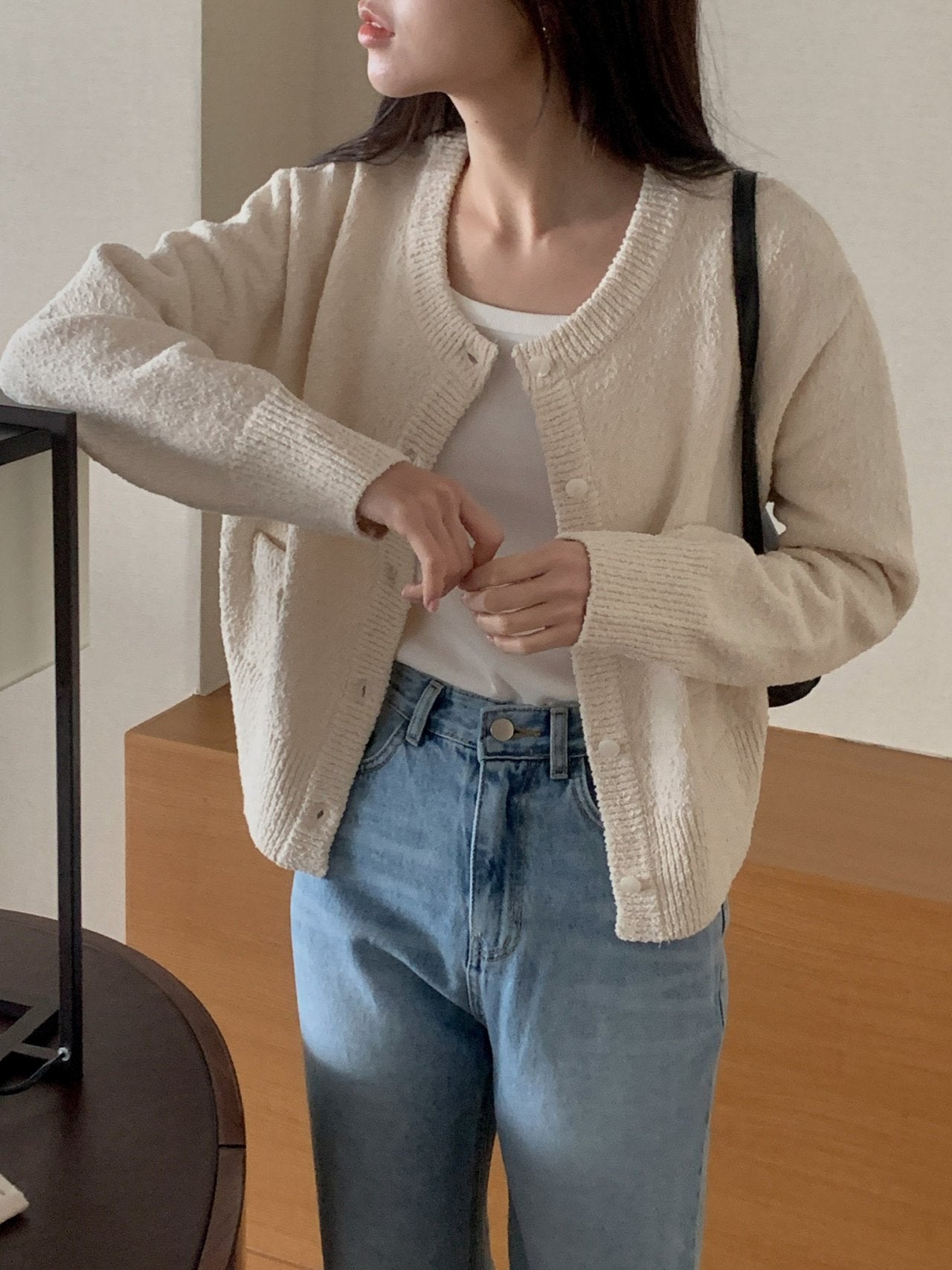 Burton tweed cardigan-2col