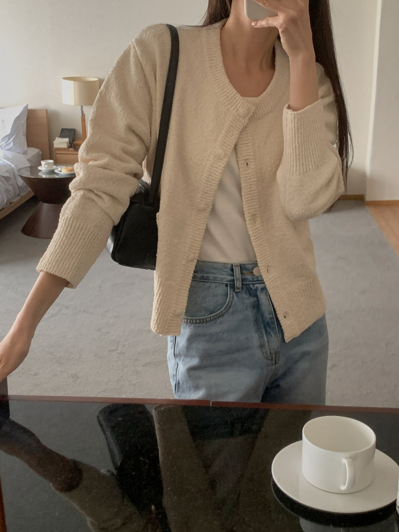 Burton tweed cardigan-2col