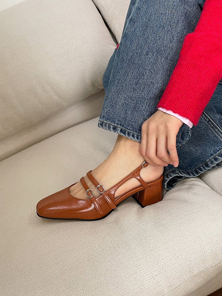 Square Mary Jane Sling Bag