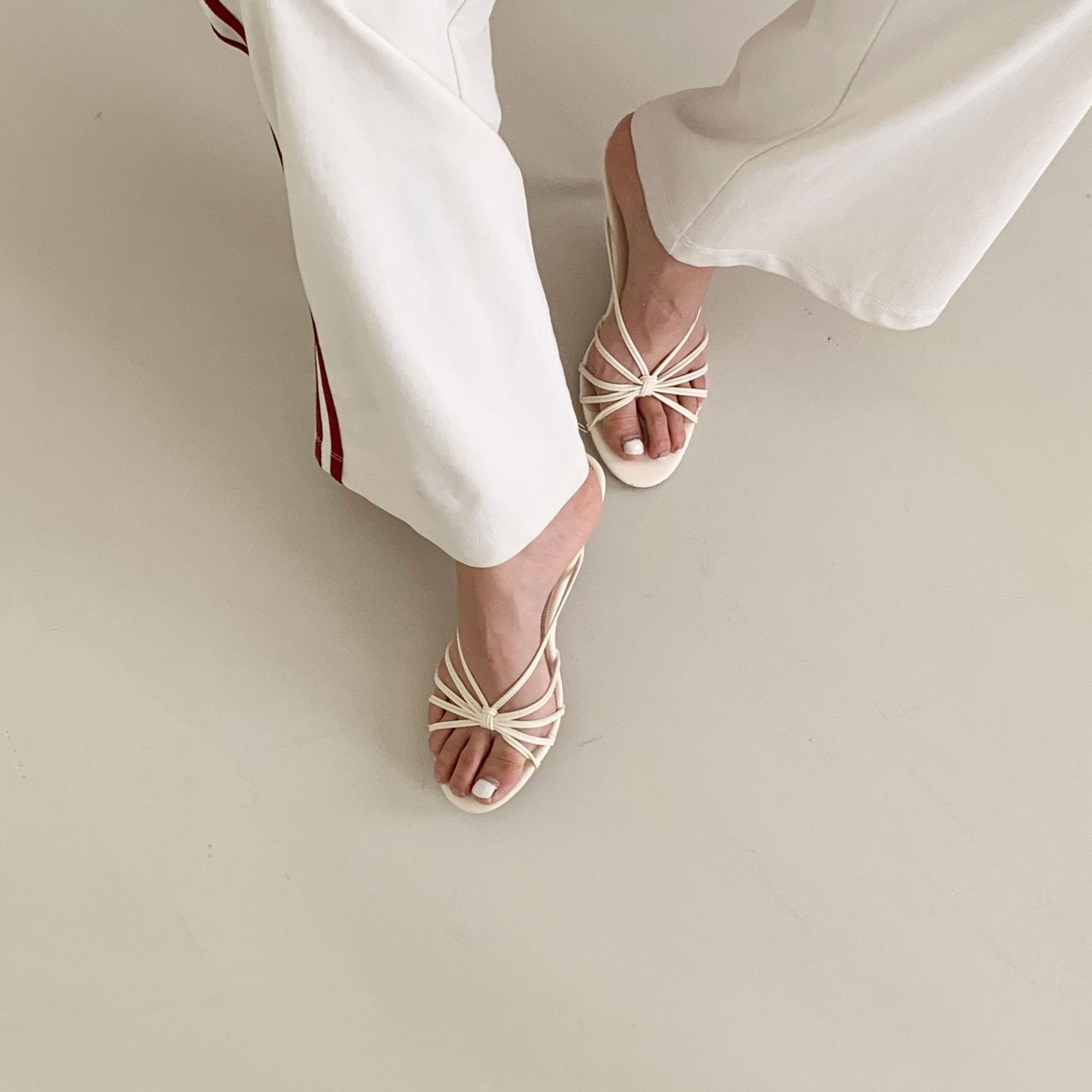 3cm heel slippers