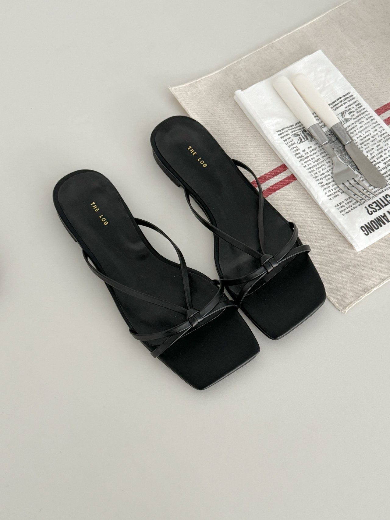 Strap sandal mules