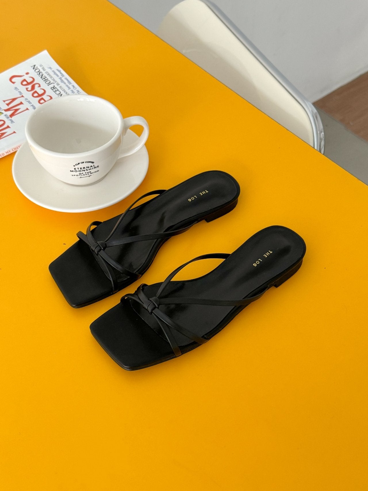 Strap sandal mules
