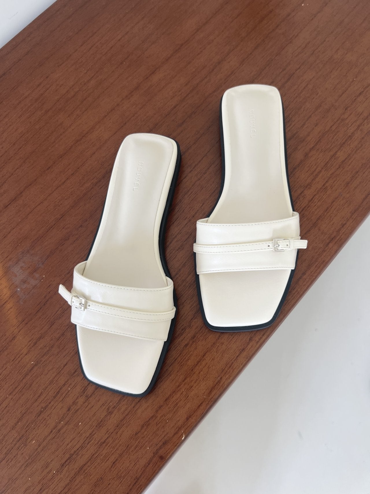 Strap Flat Mule-3col