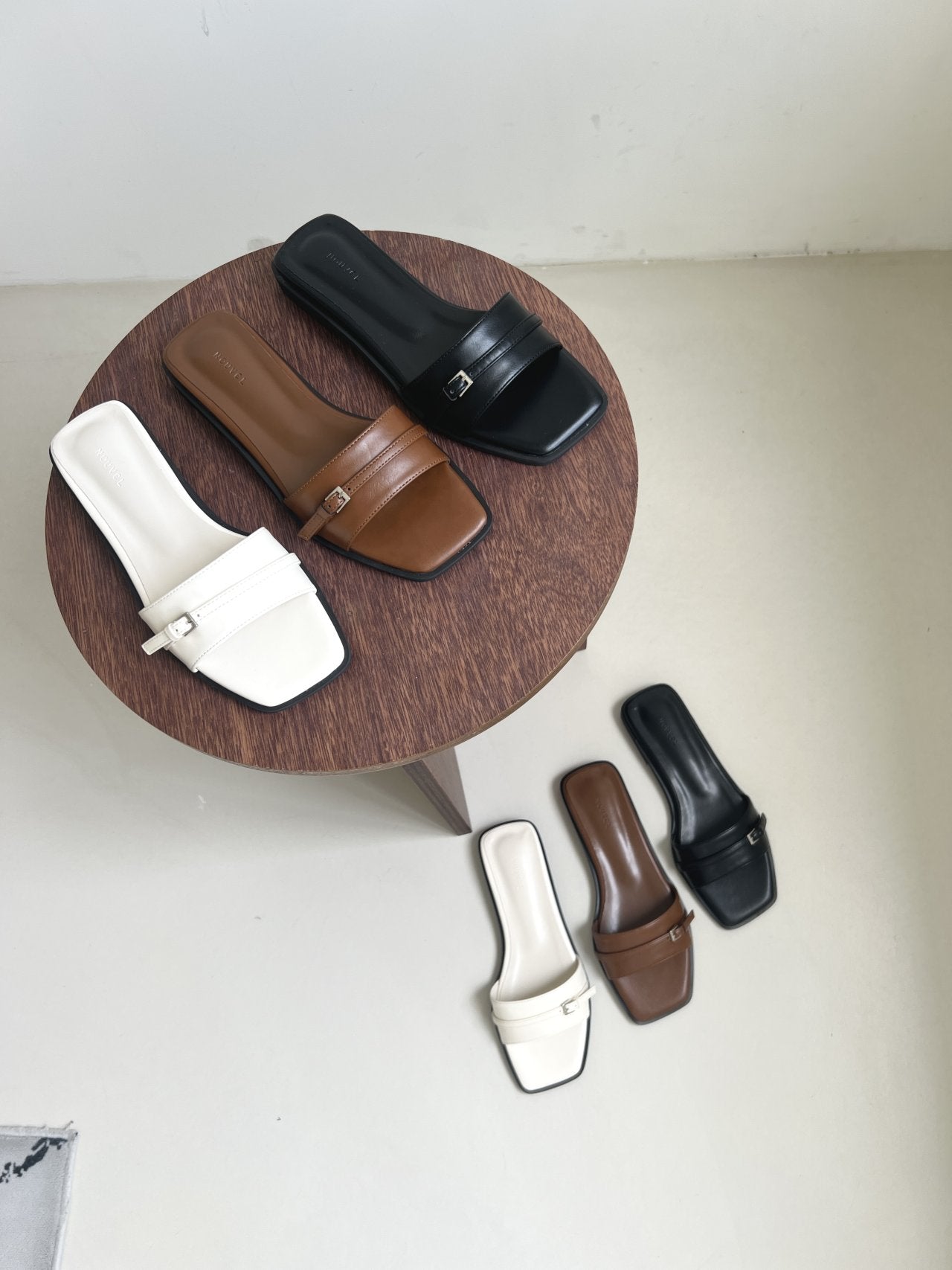 Strap Flat Mule-3col