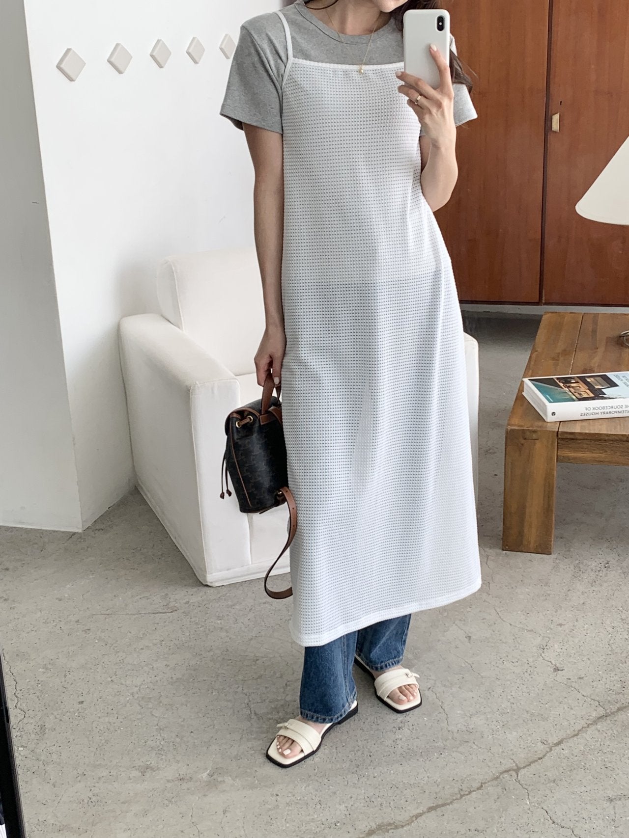 Strap Flat Mule-3col