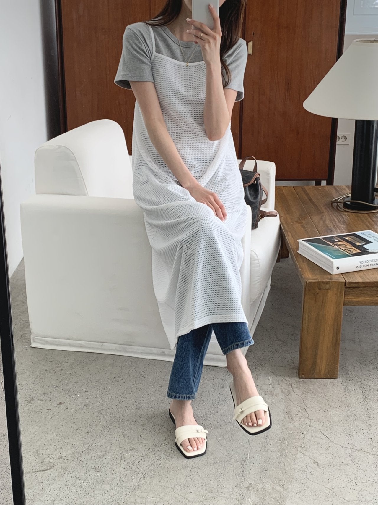 Strap Flat Mule-3col