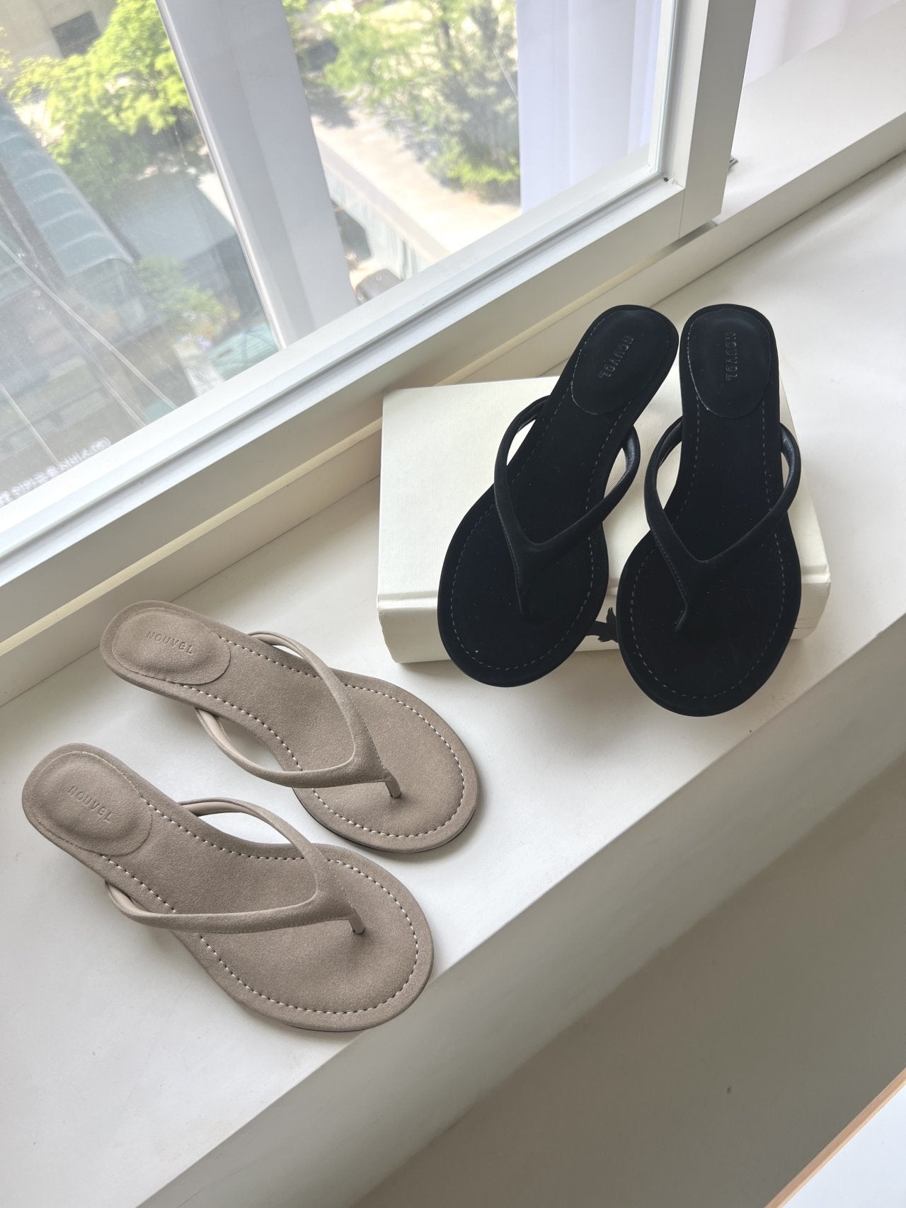 3cm suede sandals