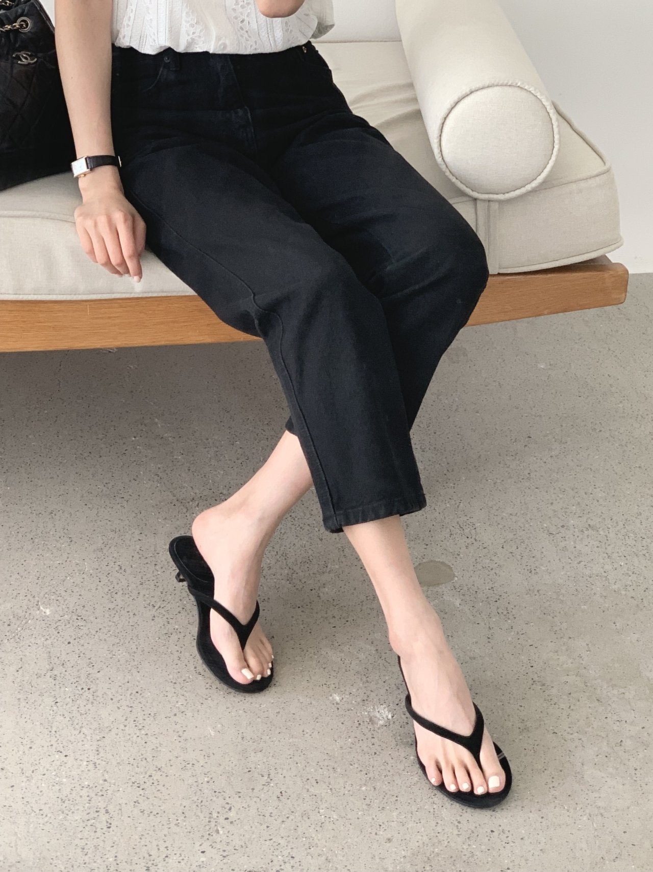 3cm suede sandals