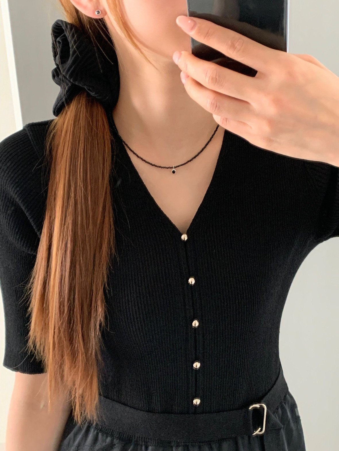 Dot Necklace&earrings