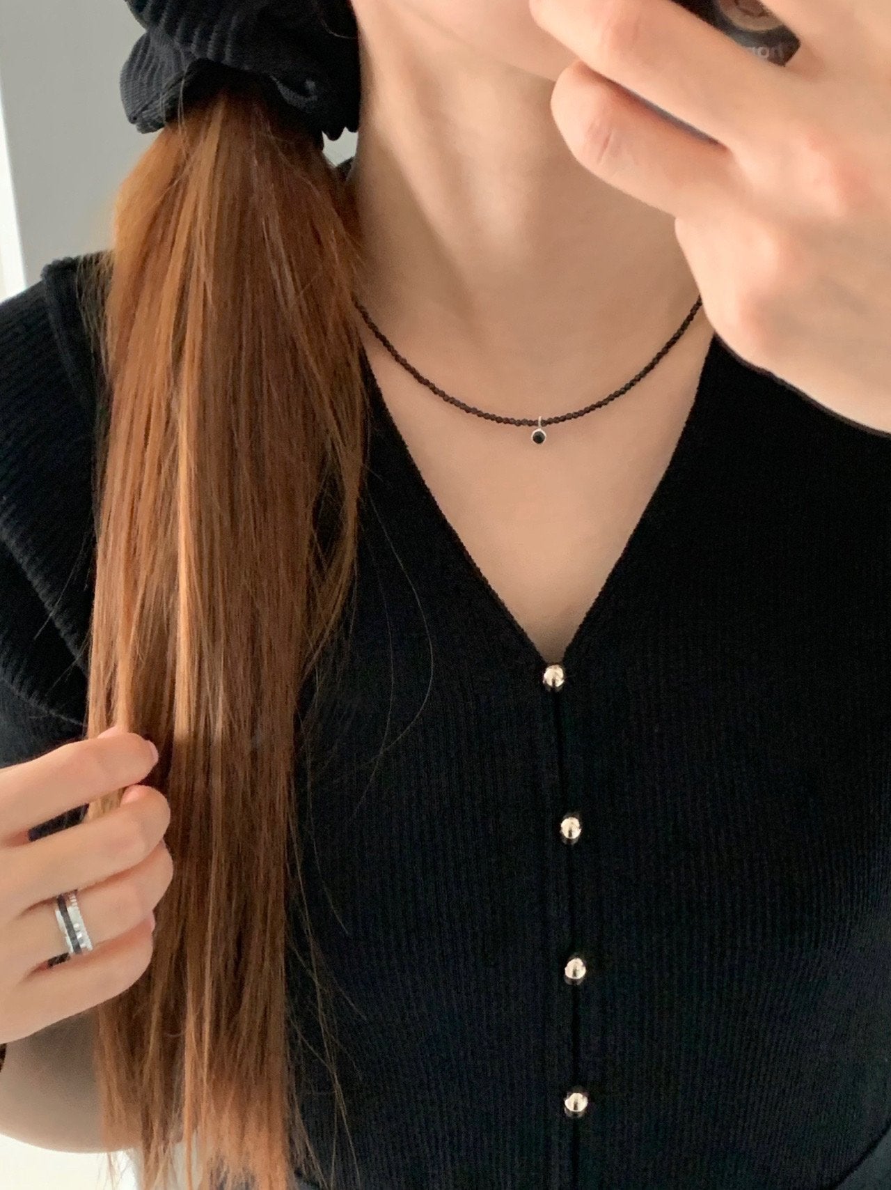 Dot Necklace&earrings