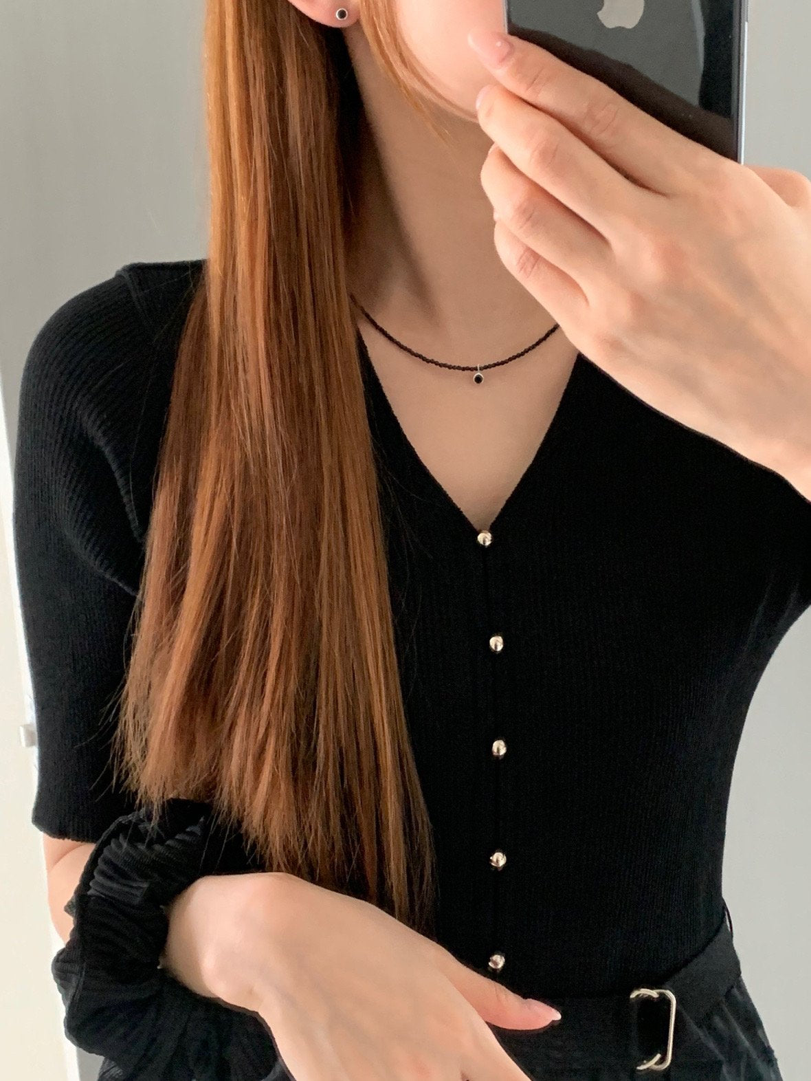 Dot Necklace&earrings