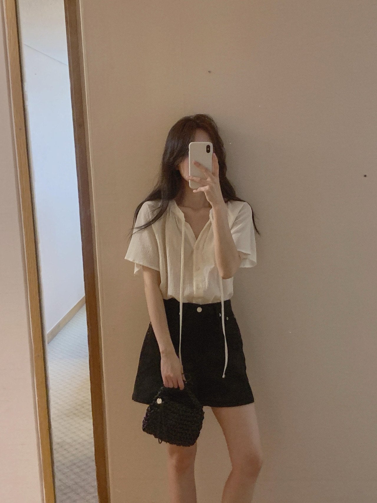 Loe shirring blouse-3col