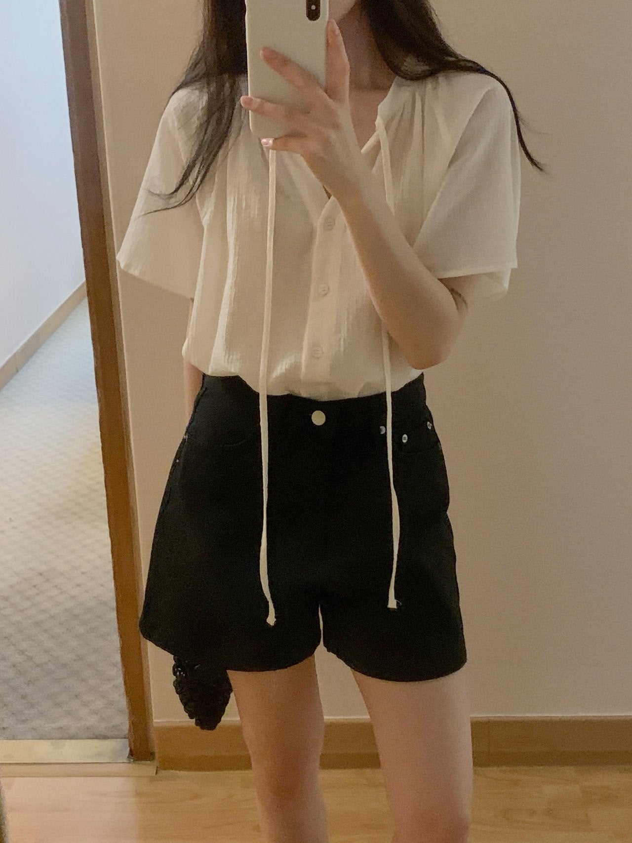 Loe shirring blouse-3col