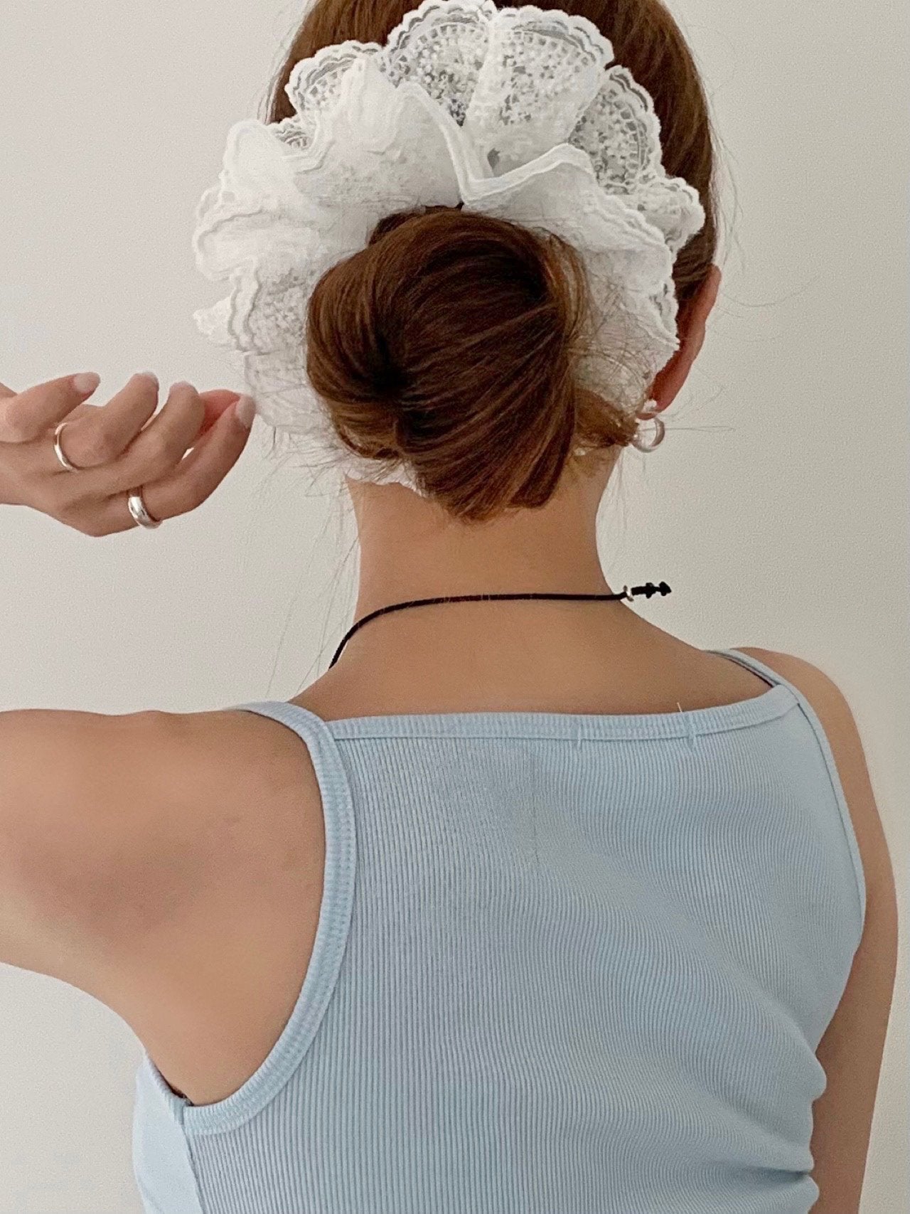 lace scrunchies