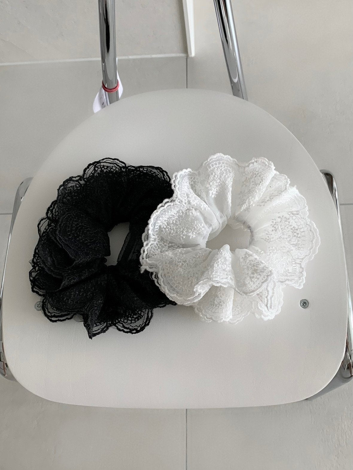 lace scrunchies