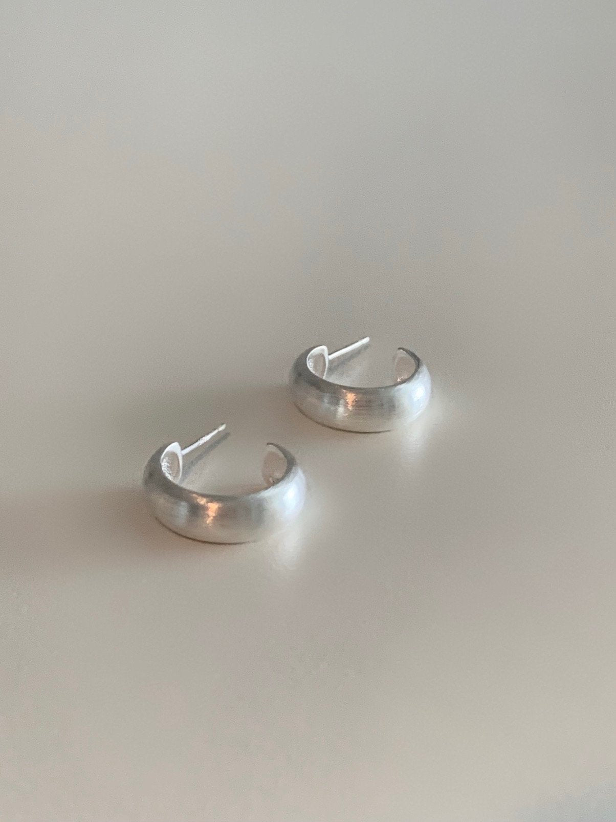 Matte Bold Curve Earrings