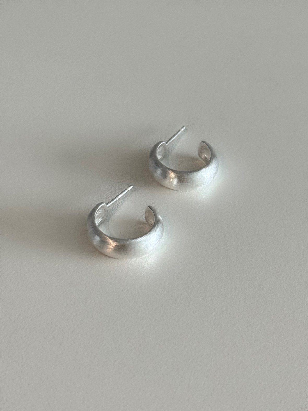 Matte Bold Curve Earrings