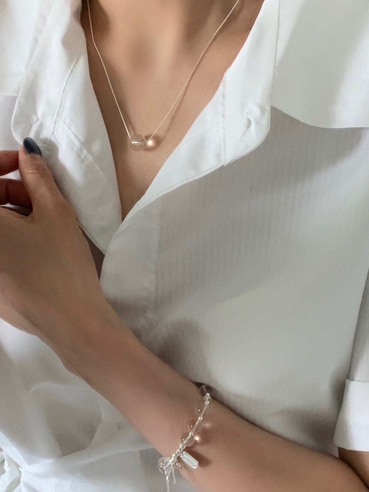 clear water necklace