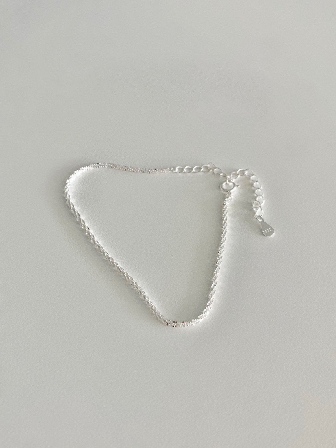 glitter chain bracelet