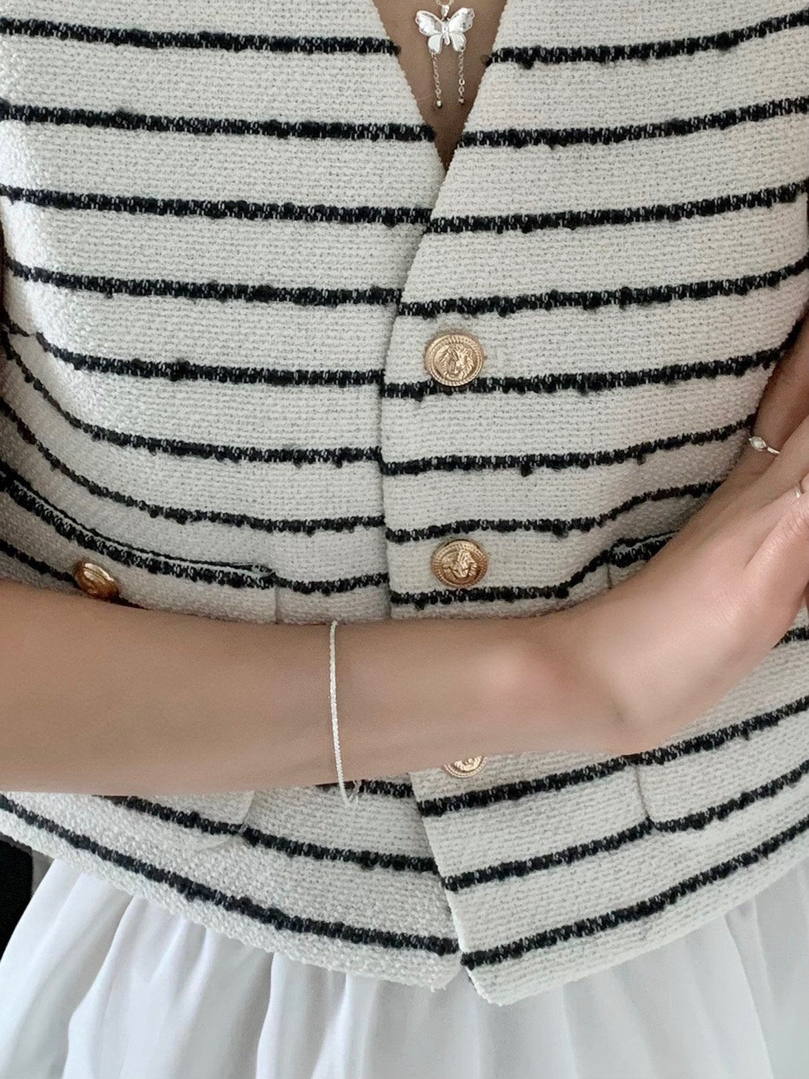 glitter chain bracelet