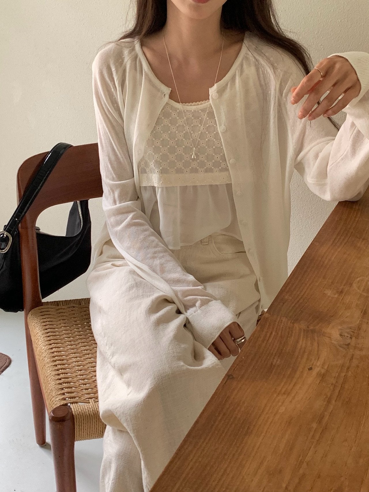 Sale ivory即納 Zoa linen cd-4col