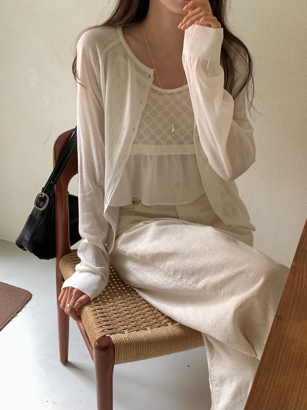 Sale ivory即納 Zoa linen cd-4col