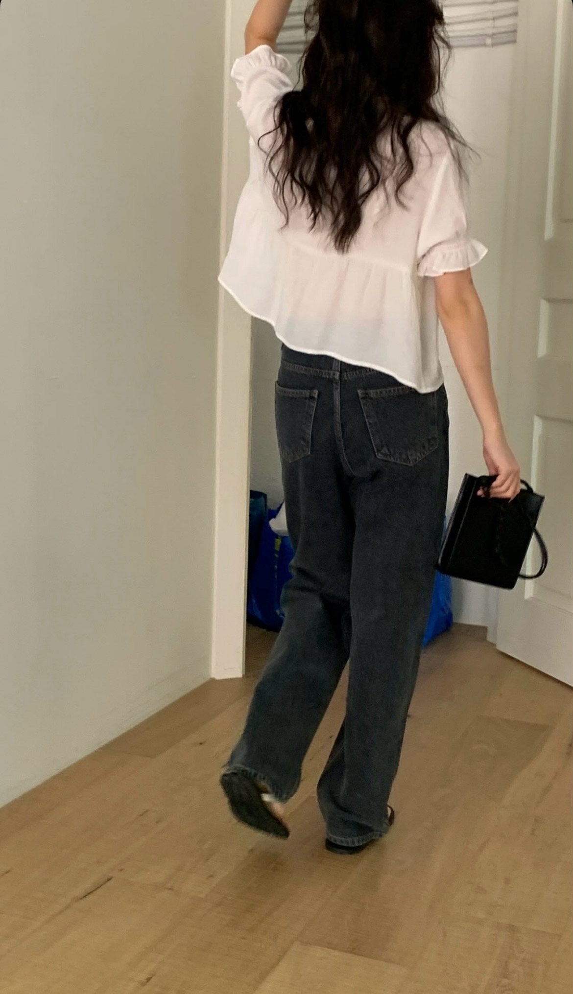deondo smoke frill blouse-3col