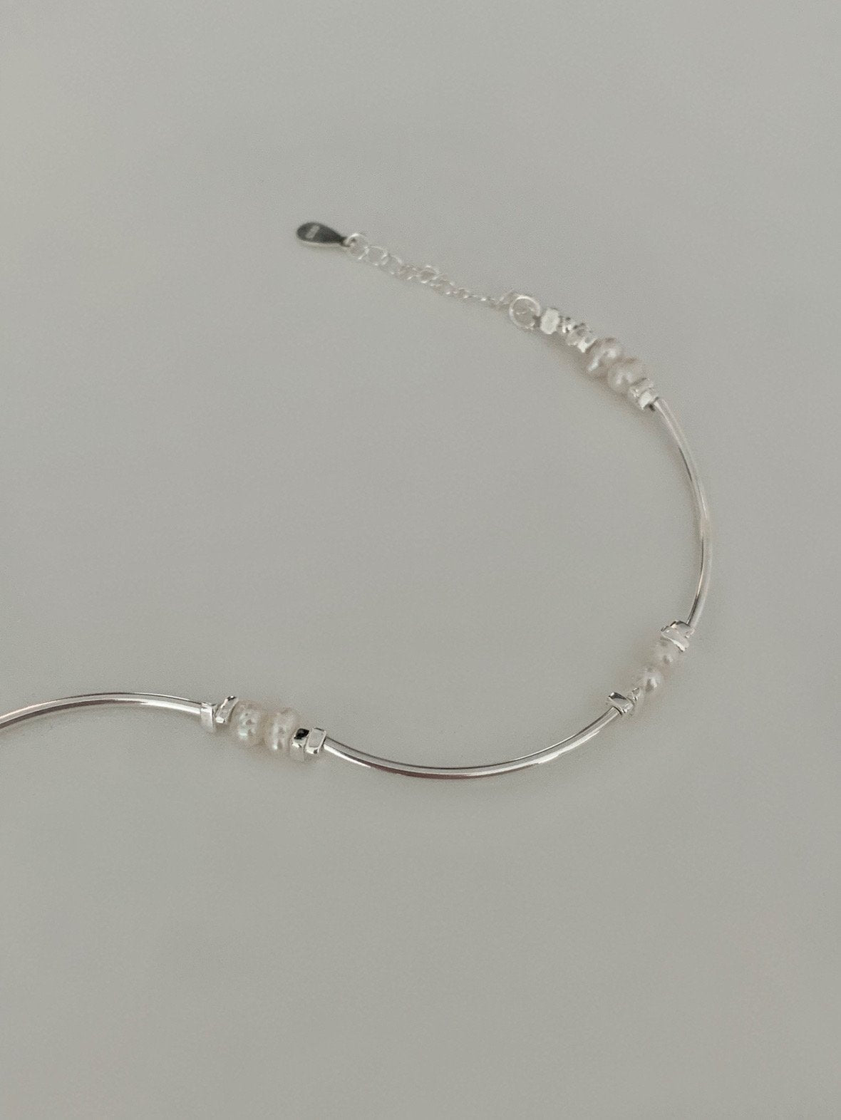 bangle pearl bracelet