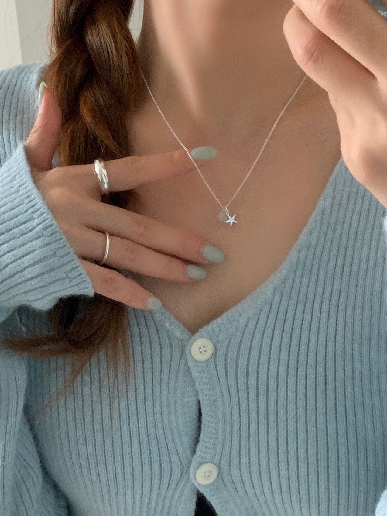 Sea star necklace