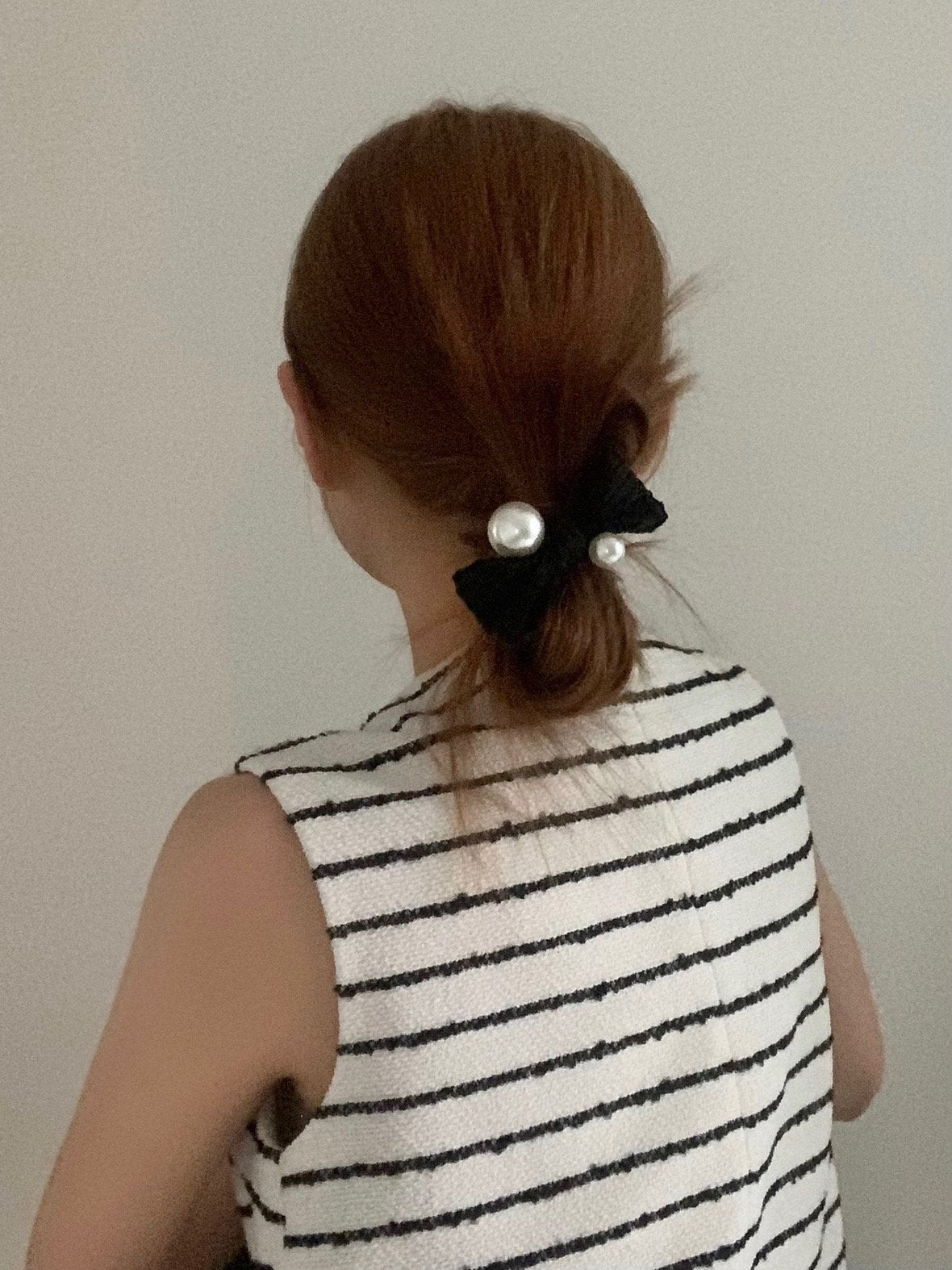 pearl ribbon headband-4col
