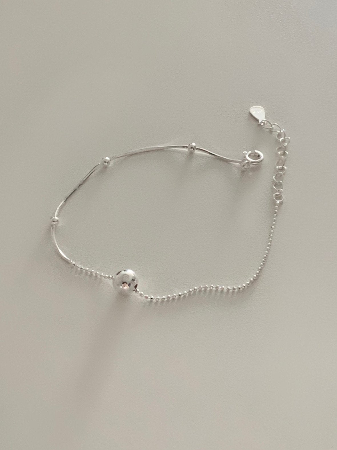 mix silver ball bracelet