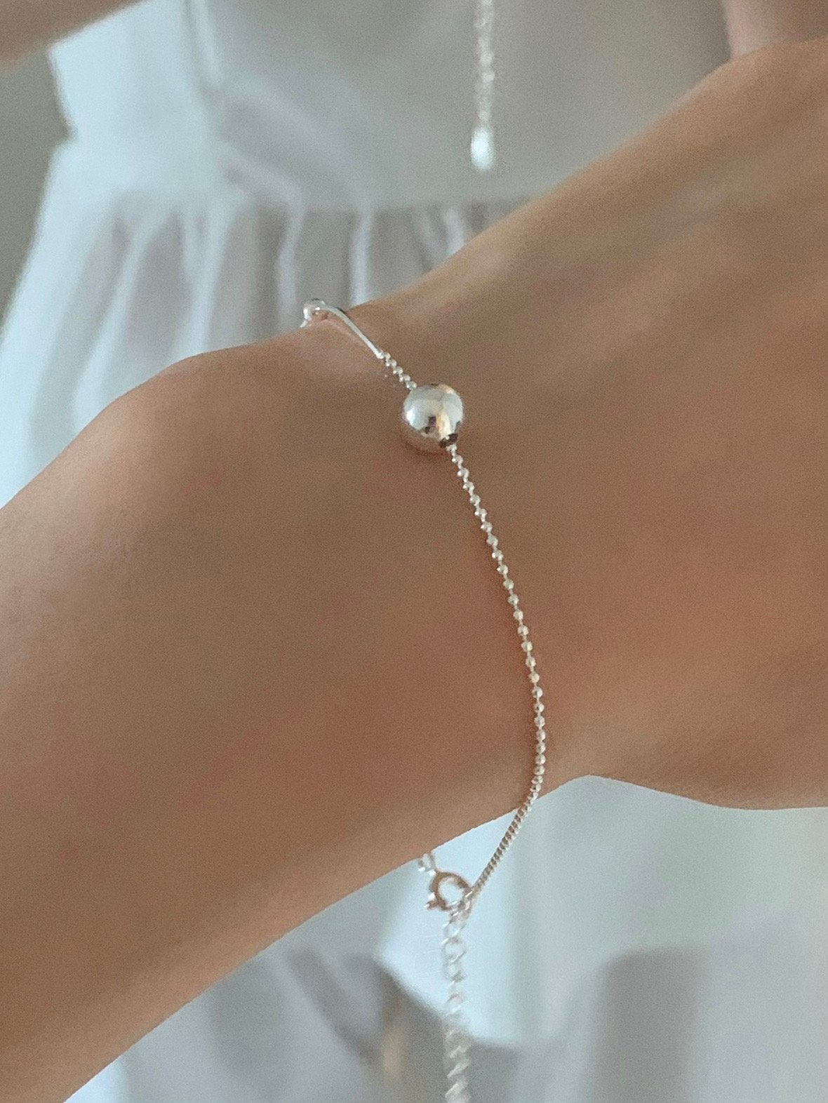 mix silver ball bracelet