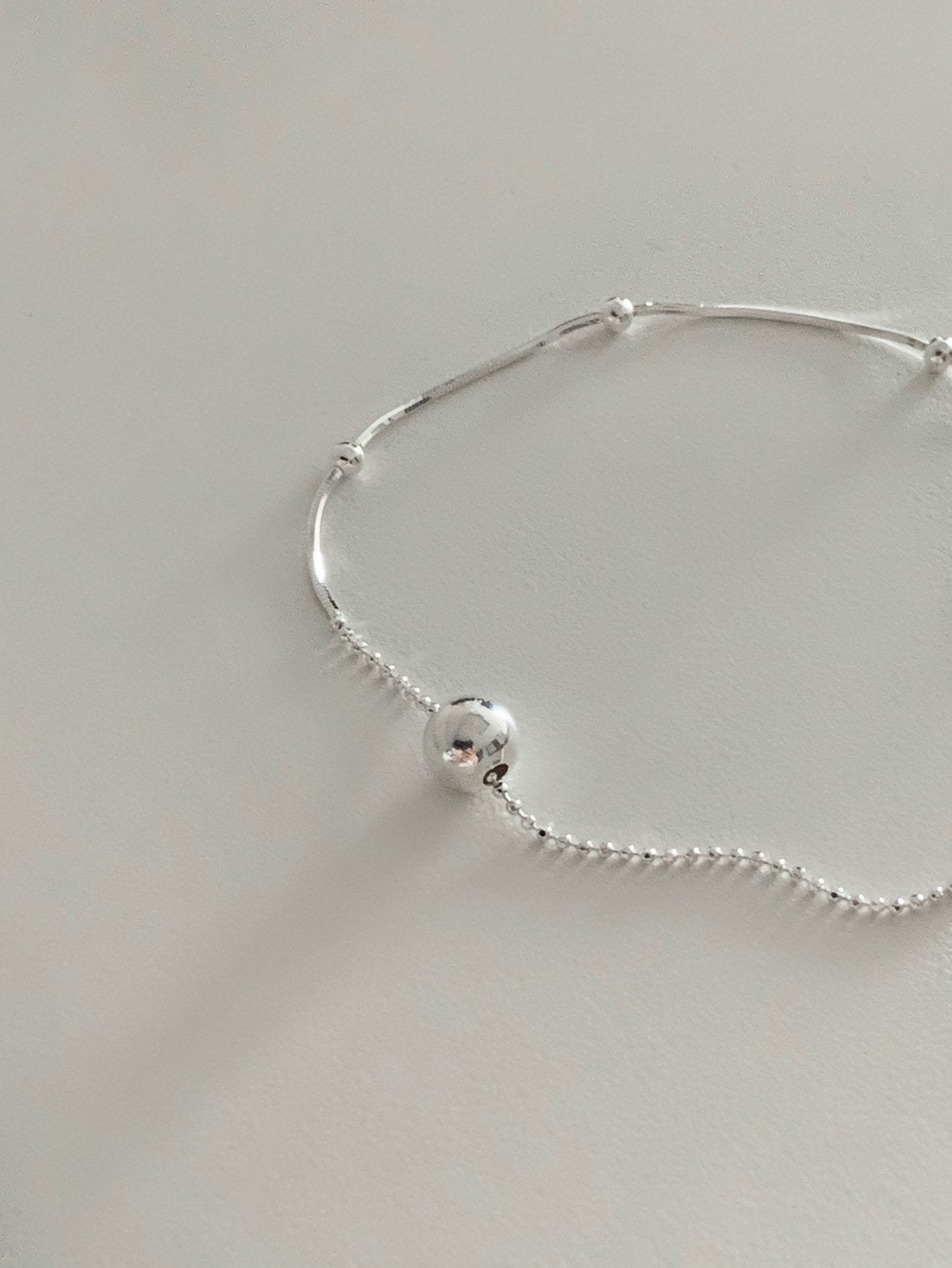 mix silver ball bracelet