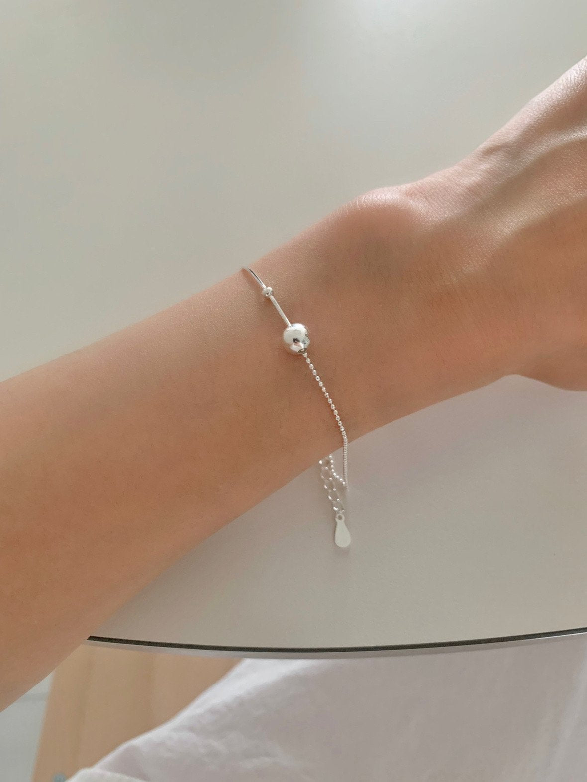 mix silver ball bracelet
