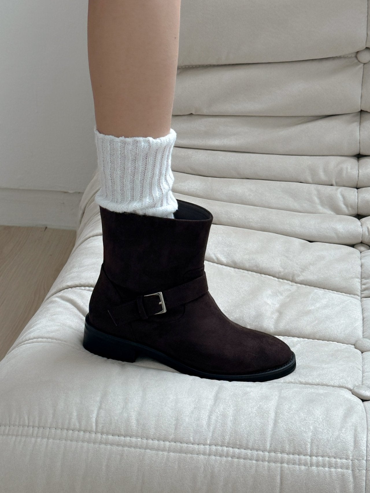 short buckle rider boots