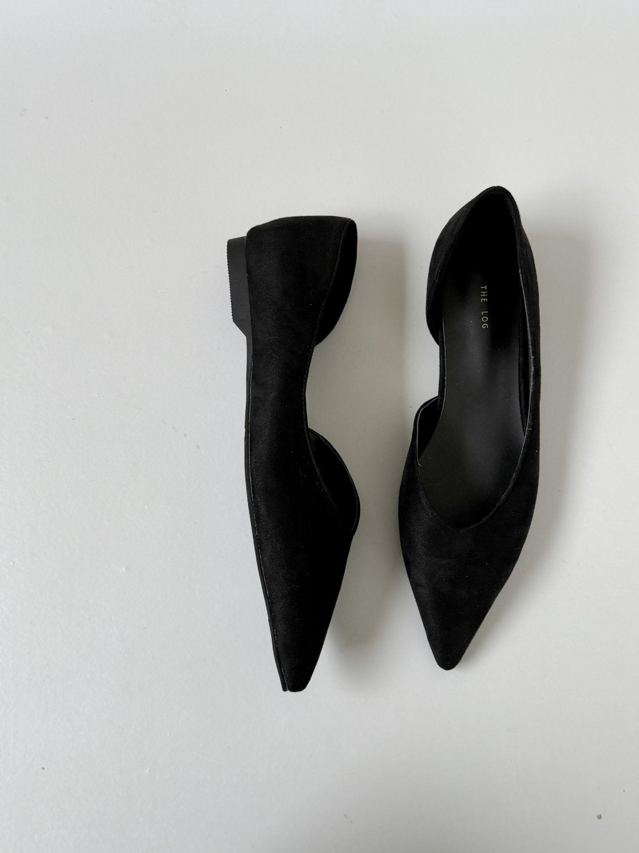 Inside Open Suede Flat