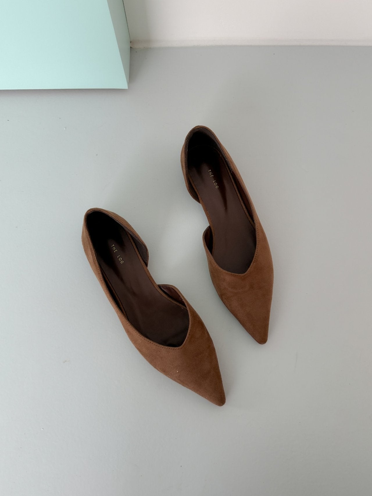 Inside Open Suede Flat