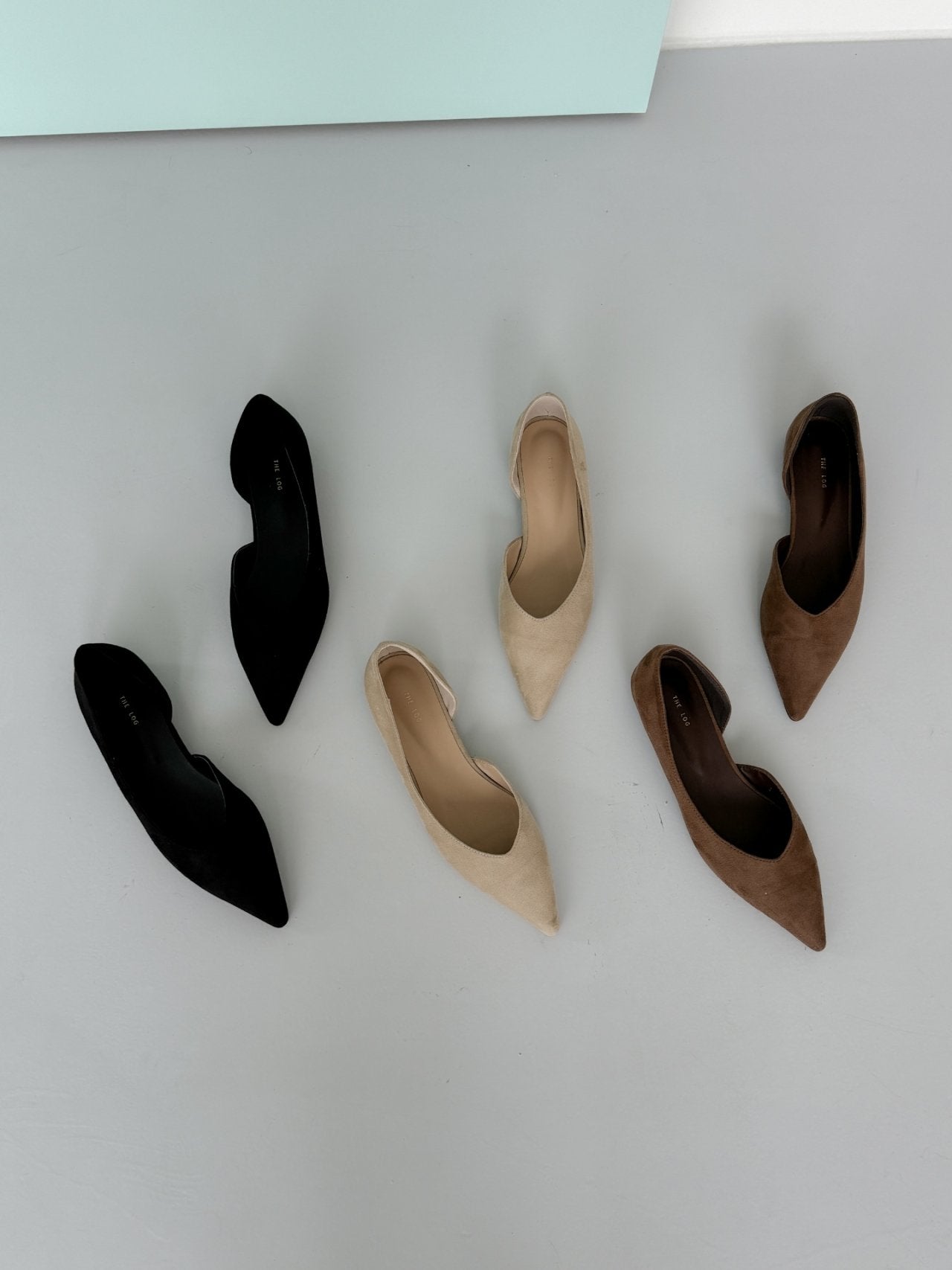 Inside Open Suede Flat