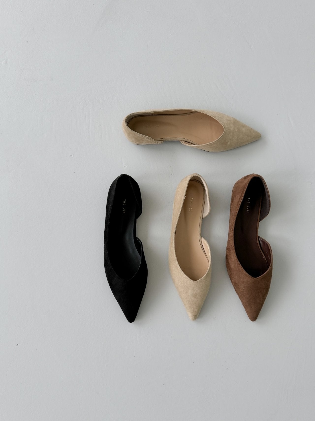 Inside Open Suede Flat
