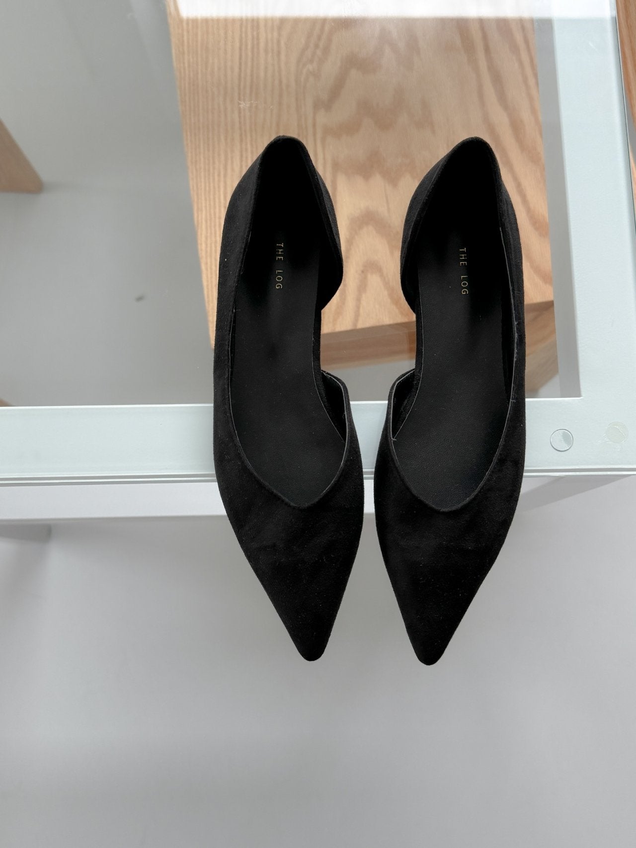 Inside Open Suede Flat